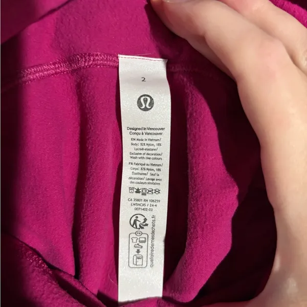 Fleece lined lululemon leggings size 2 - Image 3