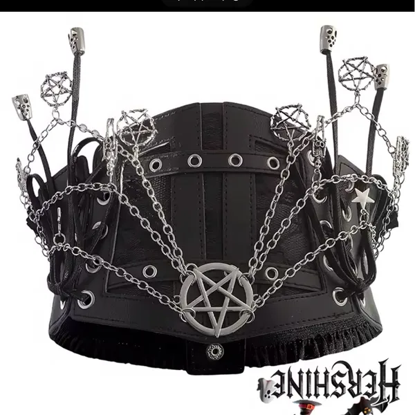 Black Gothic Chain Belt - Image 6