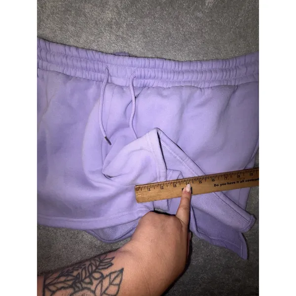 Comfrt‎ Pastel Sweat Shorts Womens 3xl Lavender Purple Fleece Collection Edit - Image 10