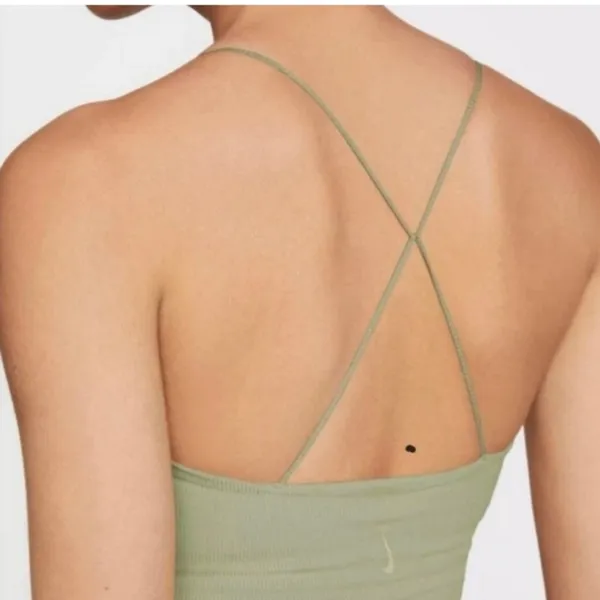 Nike Luxe Yoga Strappy Tank Sage Green - Image 3