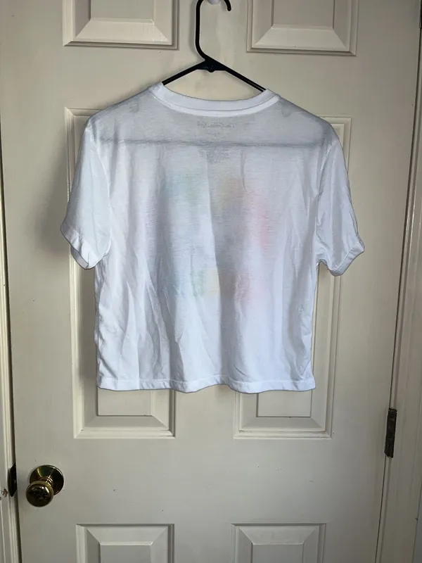 The Golden Girls Queens Rainbow Graphic Crop T-Shirt Size M 7/9 - Image 4