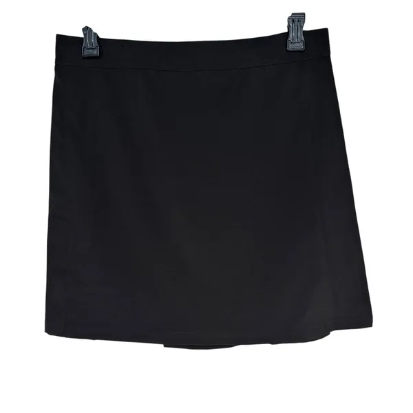 Paia Hawaii Black Swim Rip‎ Skirt Swim Cover Mini Pleated Athletic Skirt Large - Image 7