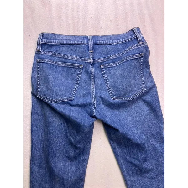 J.Crew 9" Vintage Slim Straight Jeans‎ Women 28 Blue Denim Stretch Casual - Image 10