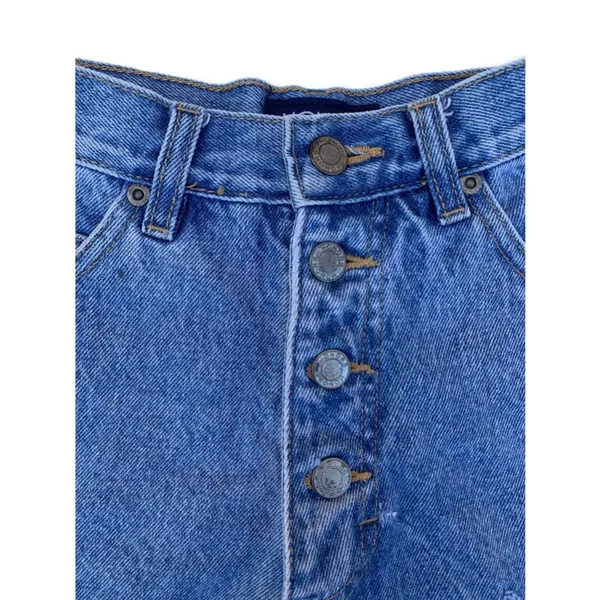 Vintage Honors Distressed Blue Denim Shorts - Image 4