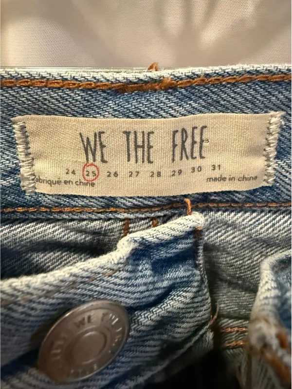 We The Free Distressed Denim Mini Skirt Size 25 - Image 3