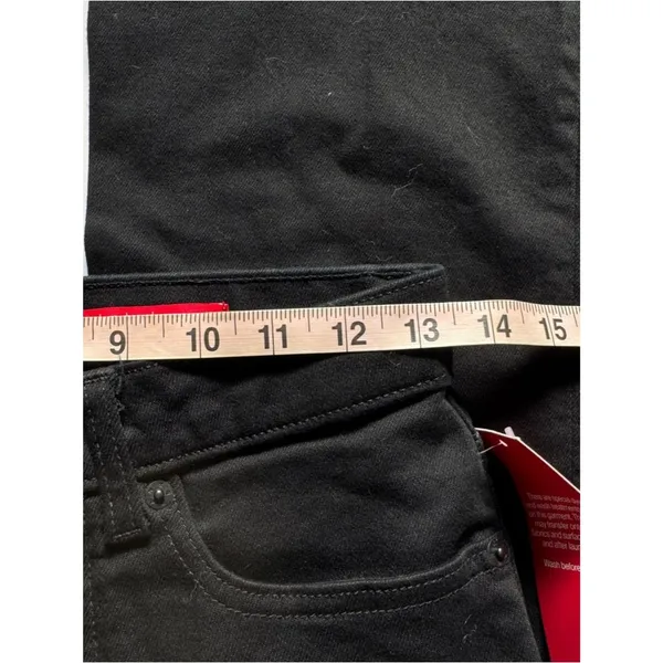 SPANX Skinny Britches Denim Flare Jeans Black Petite 6 NWT - Image 5