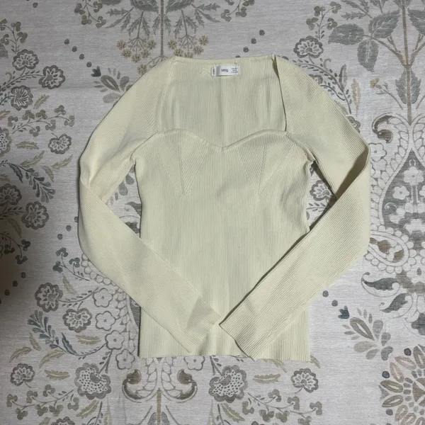 Mango Creamy long sleeve top - Image 2