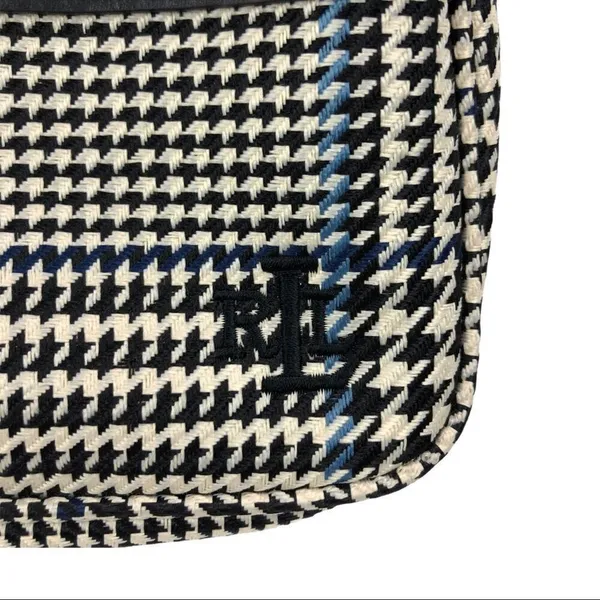 Ralph Lauren Monogram Houndstooth Canvas Mini Bag - Image 3