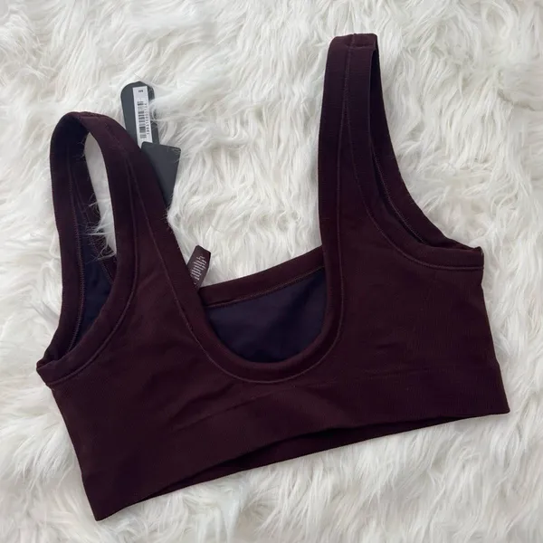 Nike Skims Vintage Seamless Scoop Bra Currant Size Small - Image 6