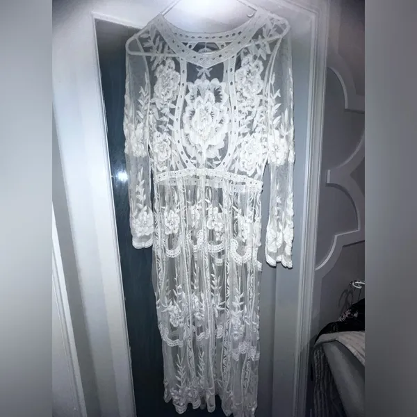 Women’s Bathing Suit Cover Up for Beach Pool Swimwear Crochet Dress Sexy Swim - Image 2