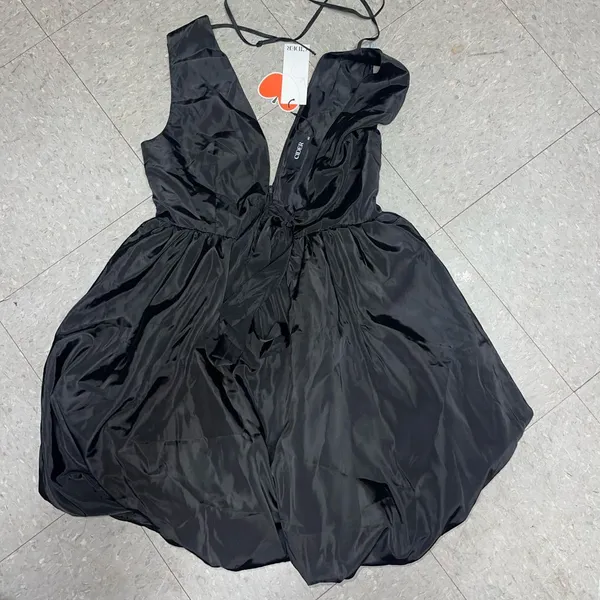 Cider Bubble Hem Mini Dress - Image 2