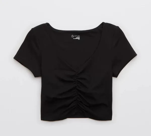 Offline By Aerie Real Me Ruched T-Shirt - Image 2