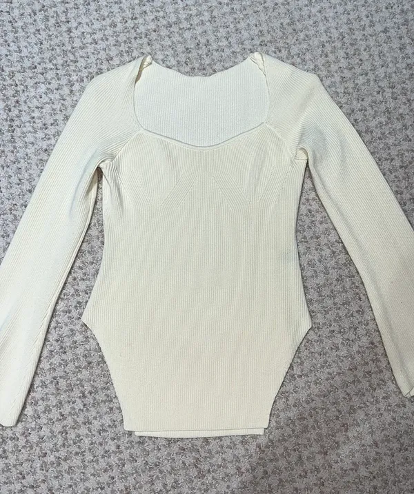 Long Sleeve Sweater Top - Image 2