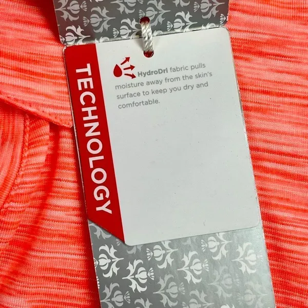 New! NWT Lady Hagen Sleeveless Coral Carnival Golf Polo Small - Image 6