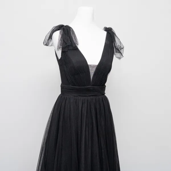 Betsy & Adam |‎ Gigi Long Ruffle Mesh Dress - Image 9