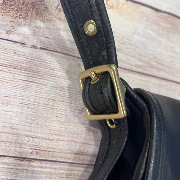 Coach‎ Ramblers Legacy Crossbody Bag Black Leather Vintage Turnlock 9061 USA - Image 5