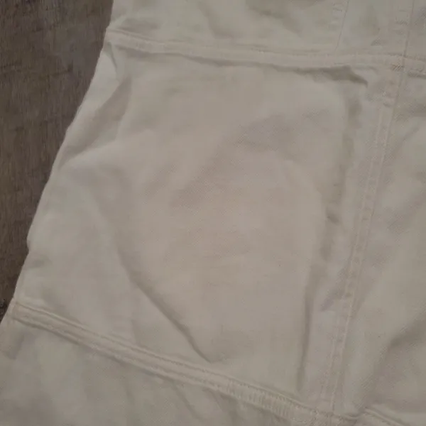 7 for All Mankind White Denim Fringed Dress Size XS - Image 4