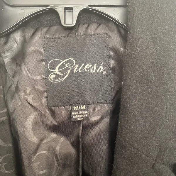 Guess medium black pea coat  with side pockets - Image 3