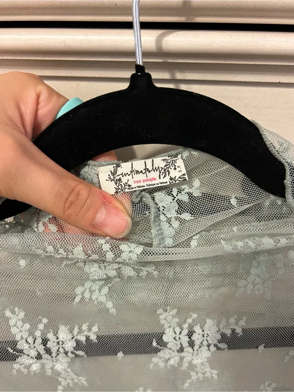 NWT Free people lady lux sheer top polar fog - Image 4