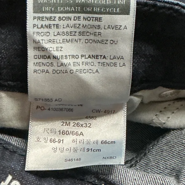 Denizen from Levis Modern Boot Cut Jeans Womens 2M 26x32 Dark Wash Denim Blue - Image 8