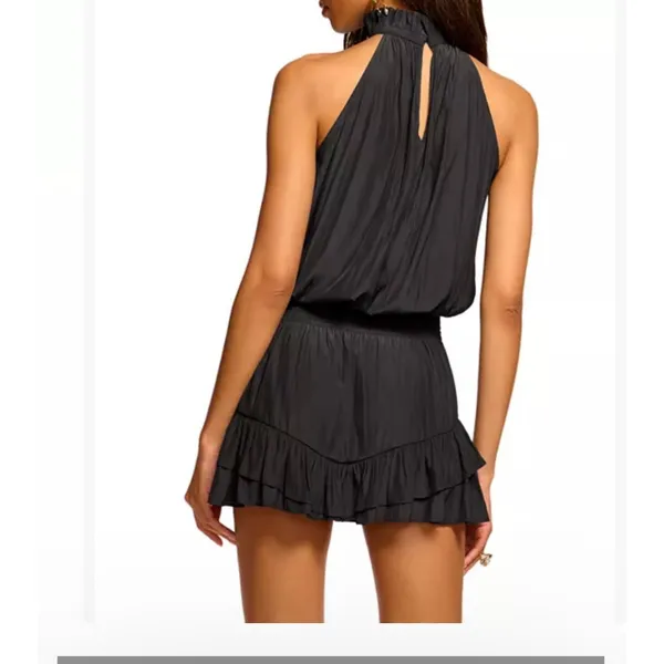 Ramy Brook Naya Sleeveless Black Mini Dress Women Medium - Image 2