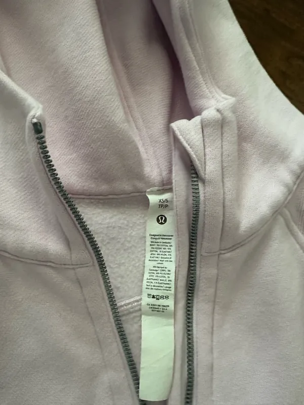 Light Pink Lululemon Scuba Half-Zip - Image 2