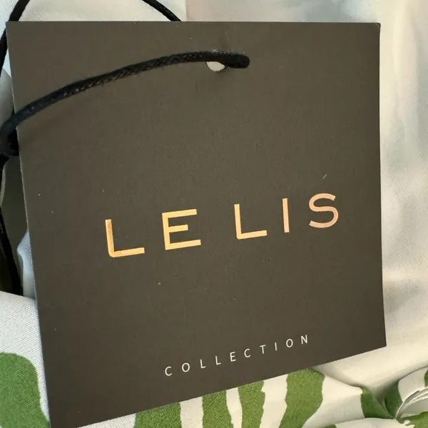 New LE LIS Collection Green Zebra Resort Dress Sleeveless Spaghetti Women’s Sz S - Image 9