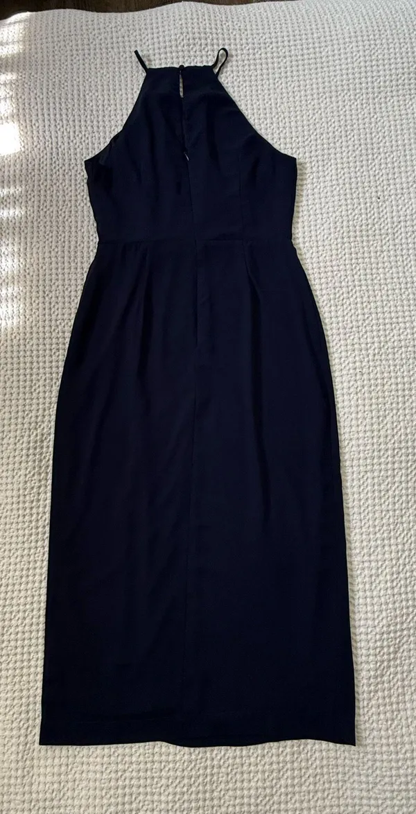 Lulus Navy Blue Sleeveless Midi Dress - Image 3