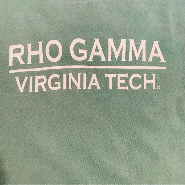 Comfort Colors Rho Gamma Virginia Tech Inspired Sweater Size‎ M - Image 4