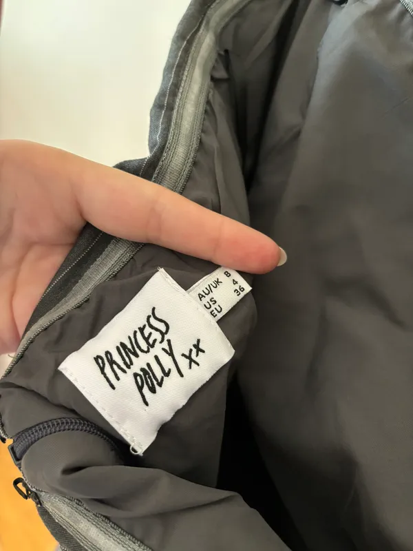 Princess Polly Grey Mini Dress - Image 2