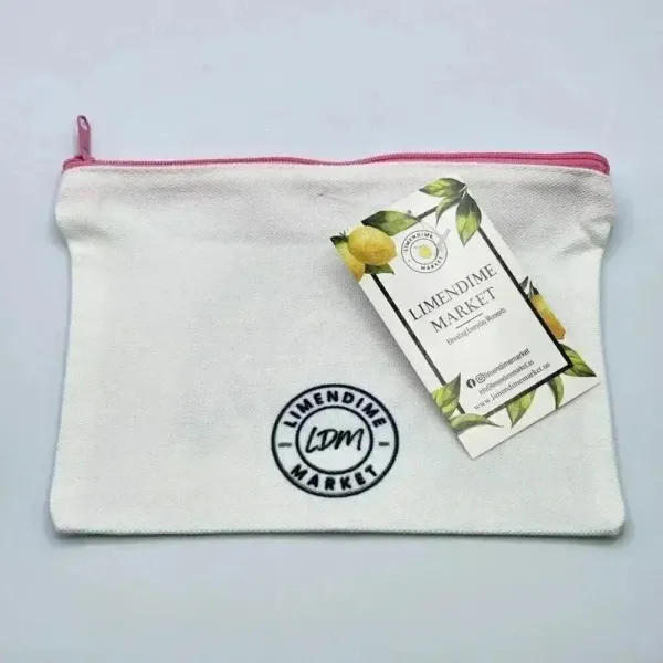 Bismillah Canvas Zipper Pencil Bag Makeup Bag Pouch‎ Bag Handmade NWT - Image 2