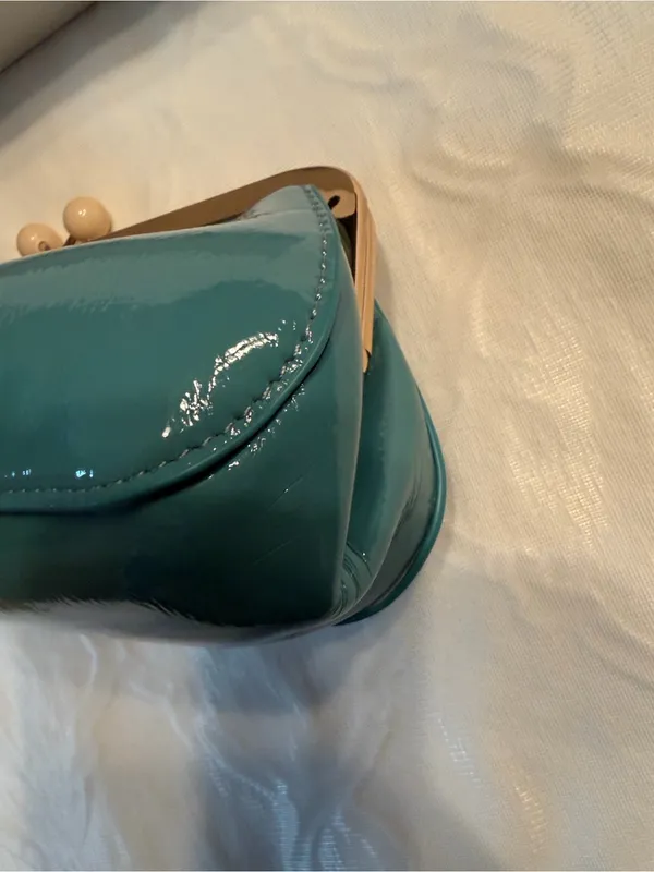 Miu Miu Blue Mini Pochette/Cross - Image 11