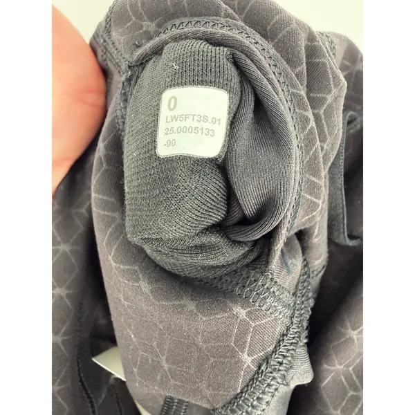 Lululemon Wunder Train High-Rise Tight 25" Size 0 Geo Tile Emboss Black - Image 11