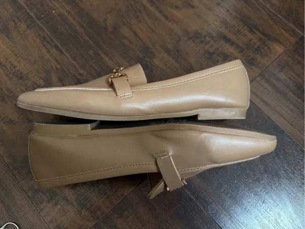Journee Collection Women's Camel Loafers with Gold Bit - Image 2
