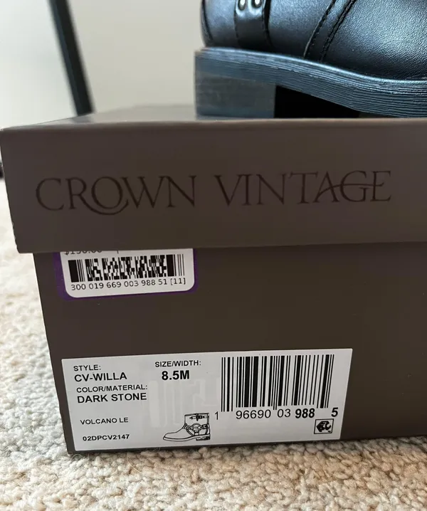 Crown Vintage Moto Boots - Image 5