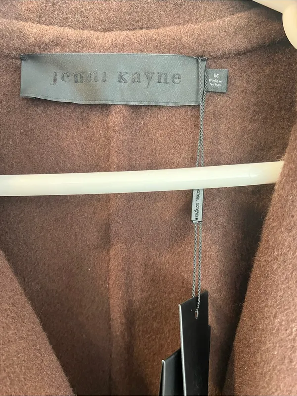 NWT Jenni Kayne Olivia Coat In Chocolate Brown Size Medium - Image 5