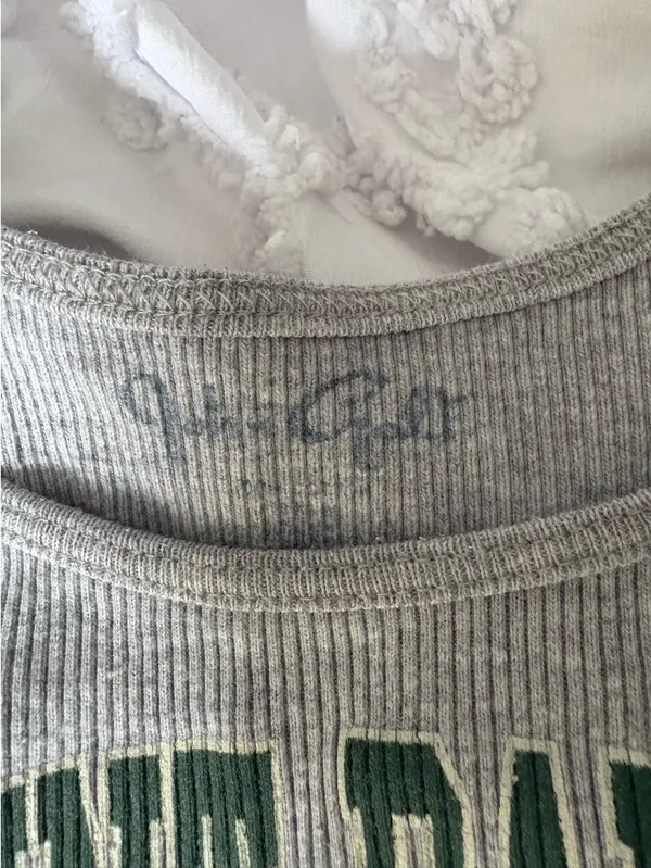 John Galt Gray Tank Top Ribbed Brandy Melville Graphic - Image 3