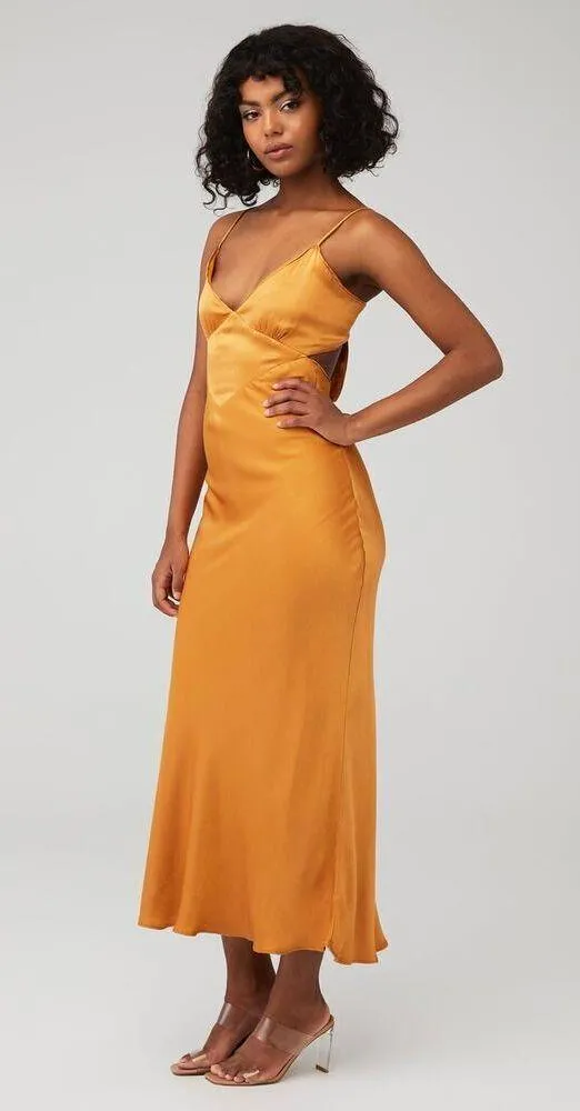 Bardot MALINDA SLIP DRESS From Revolve in Burnt Orange - Image 6