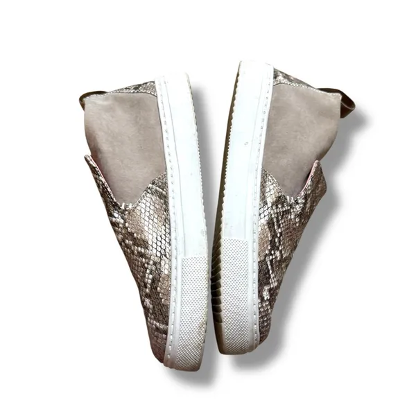 Hey‎ Dude Peyton Slip-On Sneakers Women’s Size 7 Brown Snakeskin Casual Comfort - Image 3