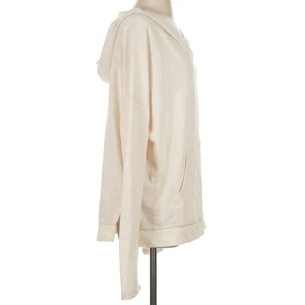 Free People NWT $98 We the Free Oatmeal Hoodie Pullover Oversized Small fits M/L - Image 3