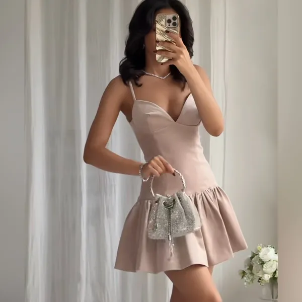 🔥Sale🔥 Nwt Zara Short Voluminous Strappy Dress Size Xs - Image 3