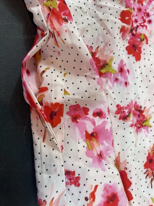 Oscar de la Renta Pink Label Floral Kimono Robe Belted Lounge Lightweight L - Image 12
