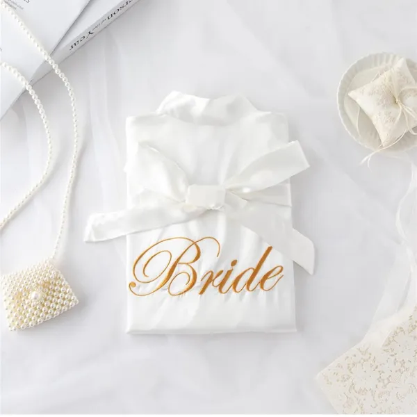 bride robe White - Image 2