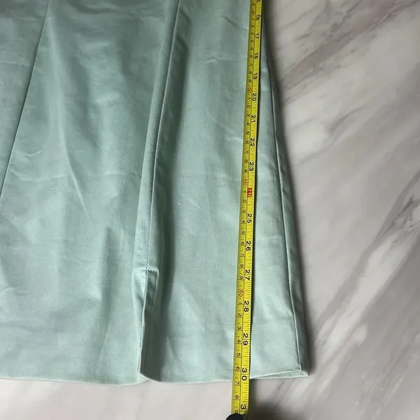 Vibe Mint Green Sleeveless Mini Dress Square Neck Back Zip Size S - Image 9