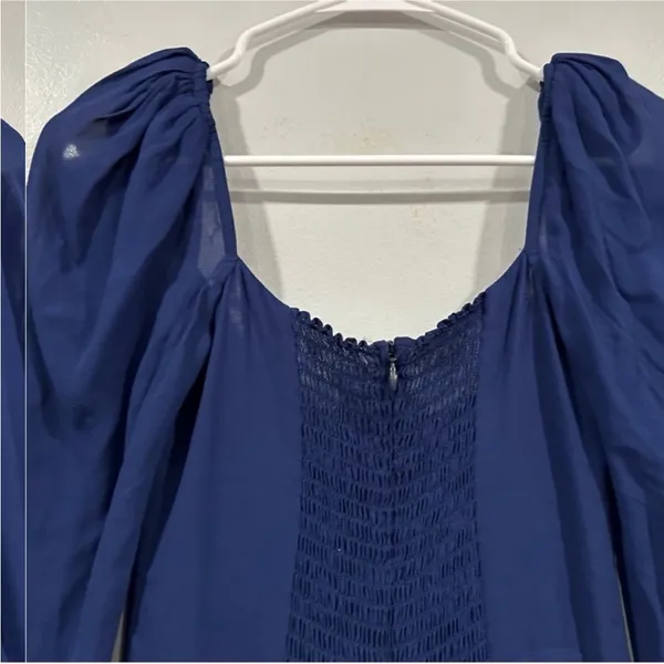 Reformation Theo Dress in Danube/Blue Sz 8 - Image 3