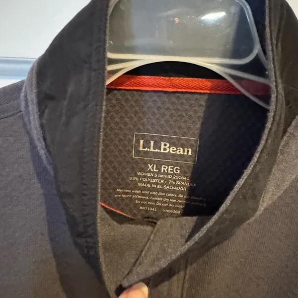 L.L. Bean Polartec Charcoal Shirt Jacket Gray Size XL - Image 2