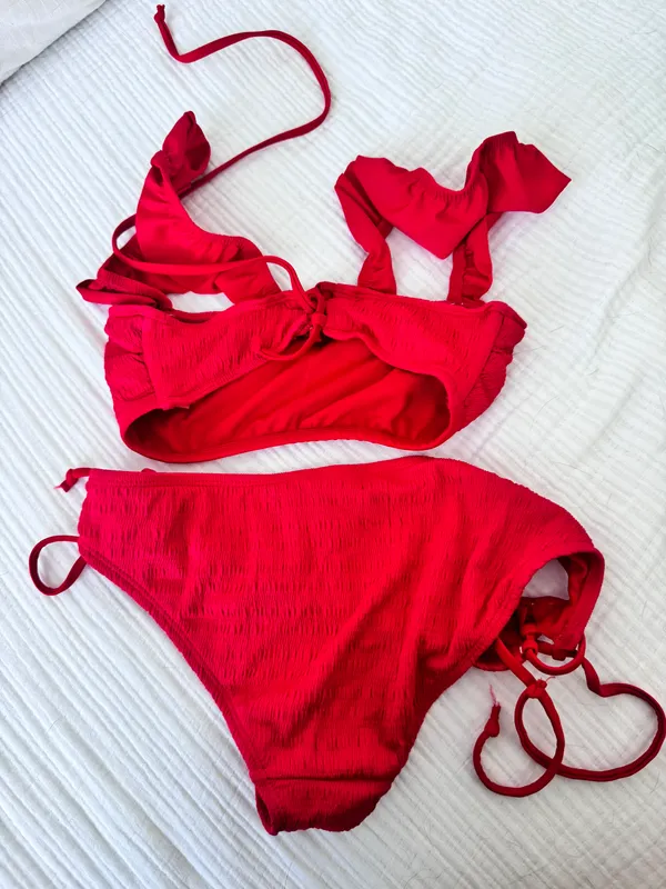 Red Swimsuit Size XS - Image 3