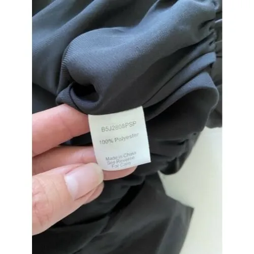 PARKER Remi Black Satin Print Strapless‎ Fit & Flare Party Dress 2 Hoco - Image 7