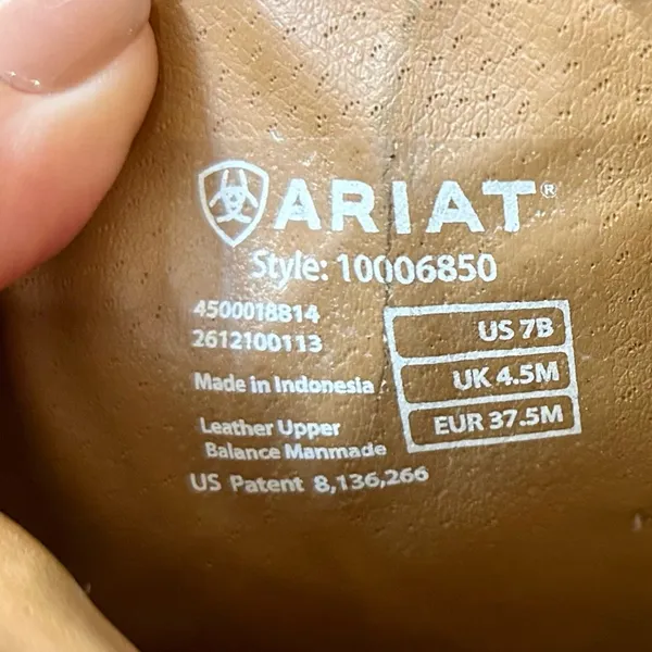 Ariat Womens Rhinestone Cowgirl Boots in Sassy Brown Size 7 - Image 8