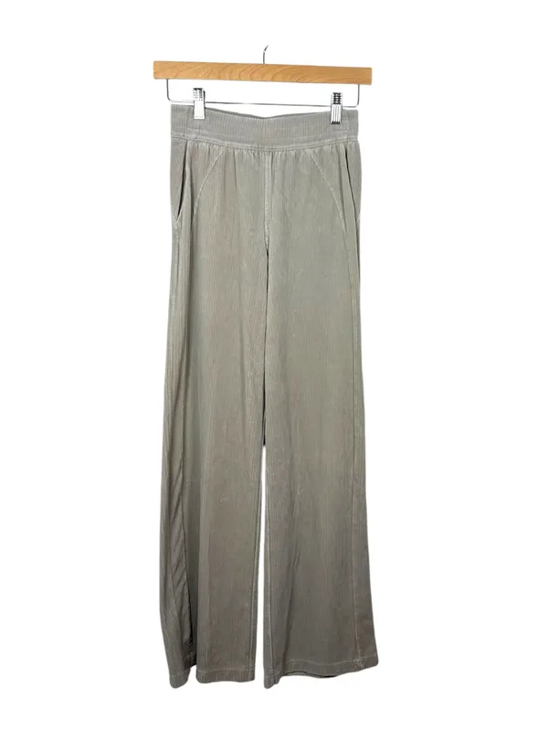 Lululemon Scuba Mid-Rise Wide-Leg Pant Velvet Cord Riverstone Size 2 - Image 5
